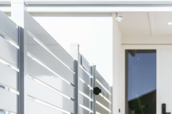 White Aluminium Fence
