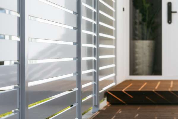 White Aluminium Fence